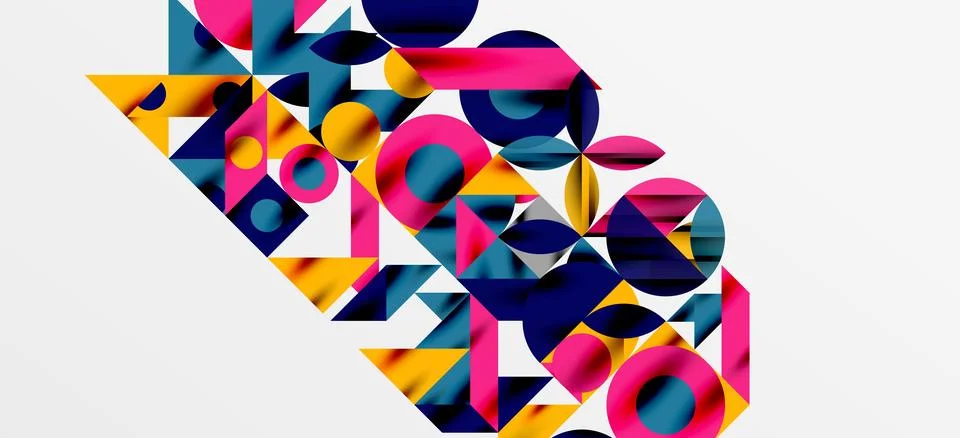 Geometric neo patterns. Abstract background for covers, banners, flyers and Stock Illustration