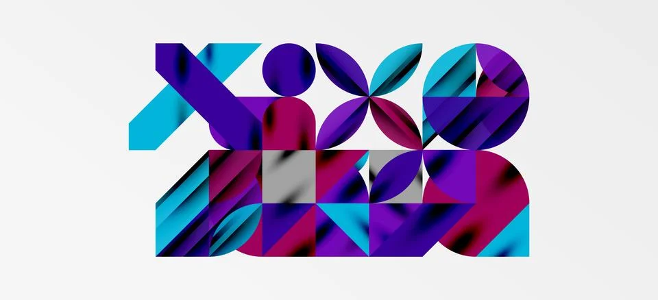 Geometric neo patterns. Abstract background for covers, banners, flyers and Stock Illustration