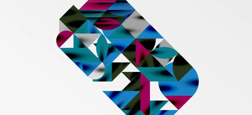 Geometric neo patterns. Abstract background for covers, banners, flyers and Illustrazione stock