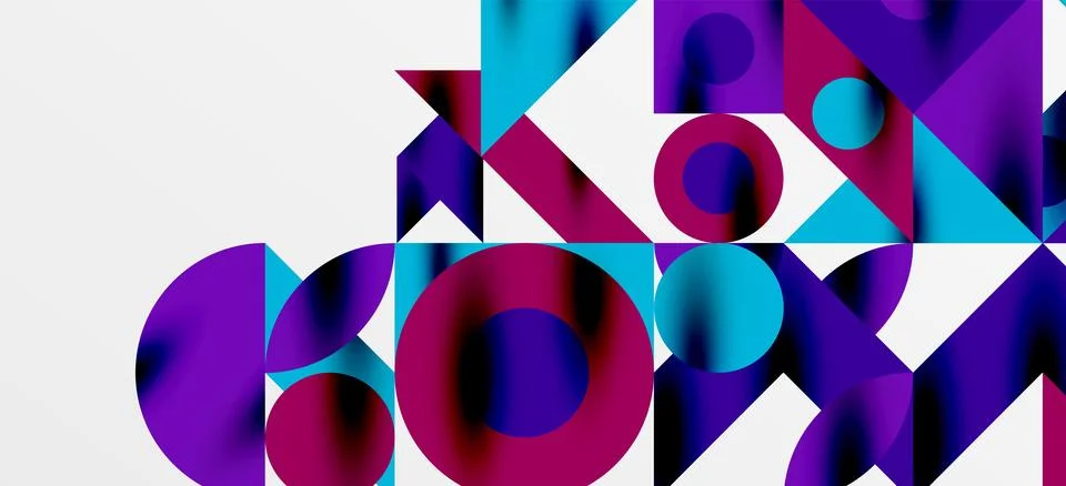 Geometric neo patterns. Abstract background for covers, banners, flyers and Illustrazione stock