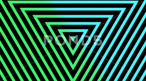 Geometric neon triangle abstract background Stock Illustration