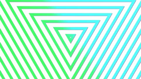 Geometric neon triangle abstract looping motion background blue green Stock Footage 76319123