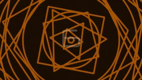 Geometric network of interconnected lines forming an intricate abstract dig.. Stock Footage 342205924