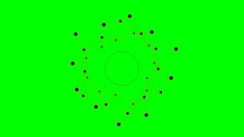 Geometric network of interconnected purple dots on a bright green background Stock Footage 340903087