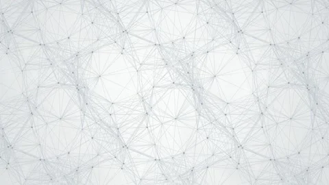 Geometric network lattice nodes connecting seamless loop Video stock 345761053