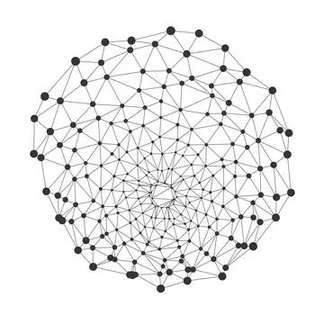 Geometric Network Web Structure Abstract Design Stockillustratie