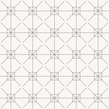 Geometric node square pattern, seamless pattern in line design. node, square Illustrazione stock