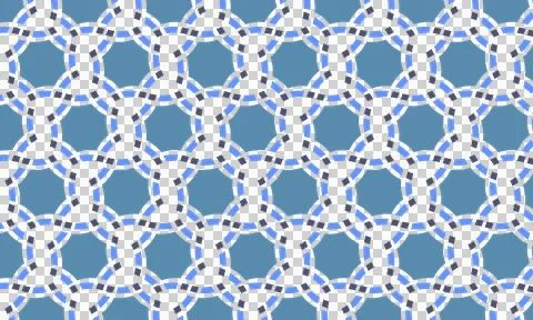 Geometric octagon mosaic texture. Stock Illustration