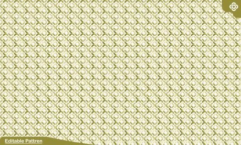 Geometric olive green repeating pattern background Illustrazione stock