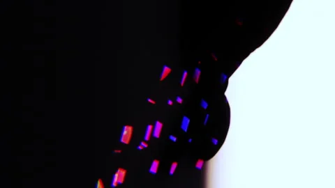 Geometric Optics: Abstract Rainbow Patterns in a Dynamic Flow Stock Footage 302945040