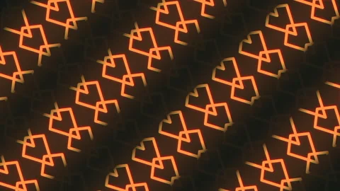 Geometric orange and black pattern of triangles and diamonds 스톡 동영상 292964467