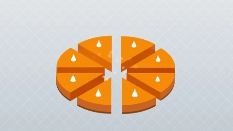 Geometric orange and gray pattern abstract background design elements Stock Footage 344639922