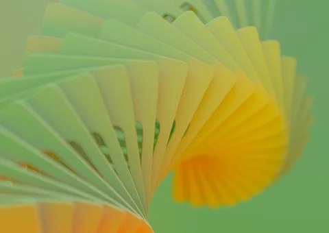 Geometric orange background with different color tones. 3D illustration Stock Illustration