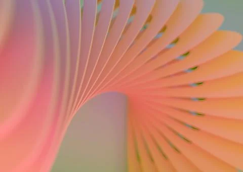 Geometric orange background with different color tones. 3D illustration Stock Illustration