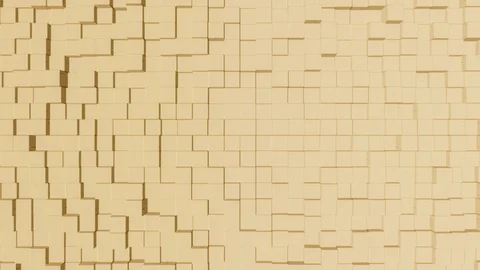 Geometric orange background of small cubes - seamless looping (FULL HD) Stock Footage 89657501