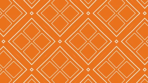 Geometric orange hot summer pattern seamless looping animated background Stock Footage 147457983