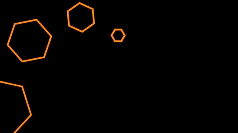 Geometric Orange rotation Stock-Footage 25843565