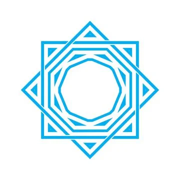 Geometric ornament element Stock Illustration