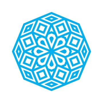 Geometric ornament element Stock Illustration