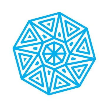 Geometric ornament element Stock Illustration