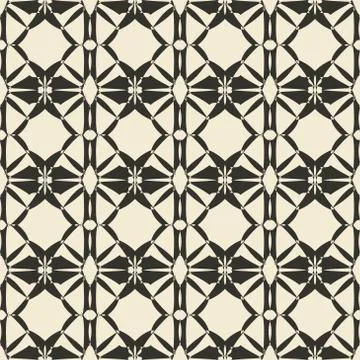 Geometric ornament seamless pattern.   Stock Illustration