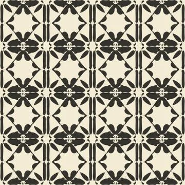Geometric ornament seamless pattern.   Stock Illustration