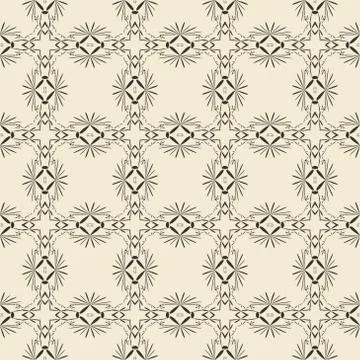 Geometric ornament seamless pattern.   Stock Illustration