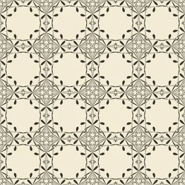 Geometric ornament seamless pattern.   Stock Illustration