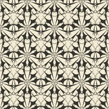 Geometric ornament seamless pattern.   Stock Illustration