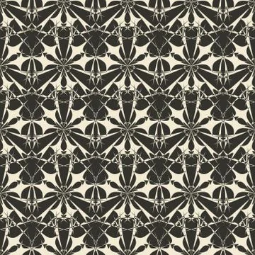 Geometric ornament seamless pattern.   Stock Illustration