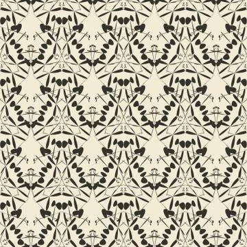 Geometric ornament seamless pattern.   Stock Illustration