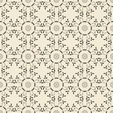 Geometric ornament seamless pattern.   Stock Illustration