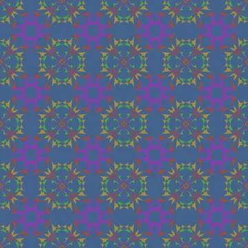 Geometric ornament seamless pattern.   Stock Illustration