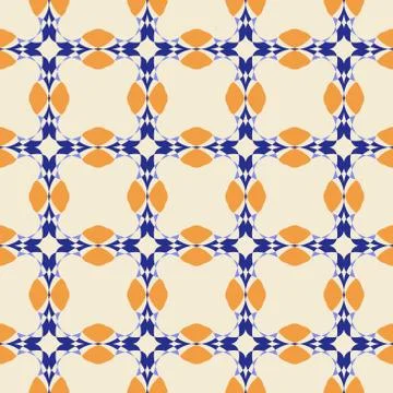 Geometric ornament seamless pattern.   Stock Illustration