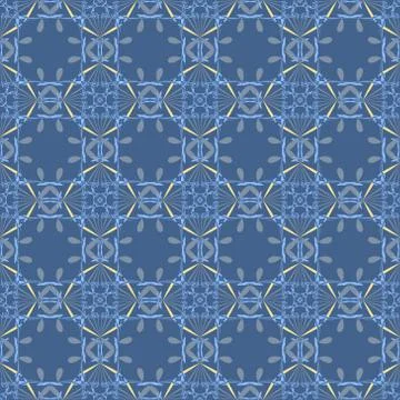 Geometric ornament seamless pattern.   Stock Illustration