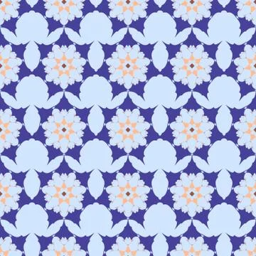Geometric ornament seamless pattern.   Stock Illustration
