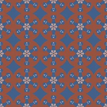 Geometric ornament seamless pattern.   Stock Illustration
