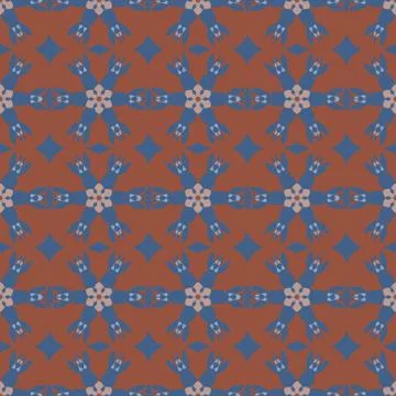 Geometric ornament seamless pattern.   Stock Illustration