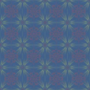 Geometric ornament seamless pattern.   Stock Illustration