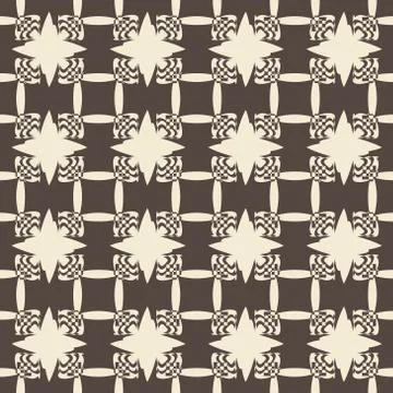 Geometric ornament seamless pattern Stock Illustration
