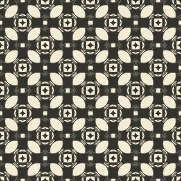 Geometric ornament seamless pattern.  Textile design template seamless Stock Illustration