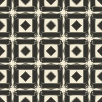 Geometric ornament seamless pattern.  Textile design template seamless Stock Illustration
