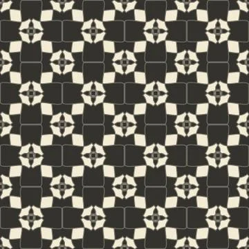 Geometric ornament seamless pattern.  Textile design template seamless Stock Illustration