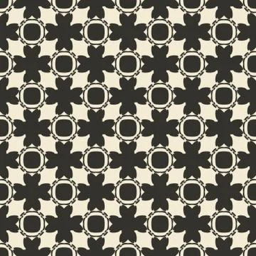 Geometric ornament seamless pattern.  Textile design template seamless Stock Illustration