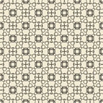 Geometric ornament seamless pattern.  Textile design template seamless Stock Illustration