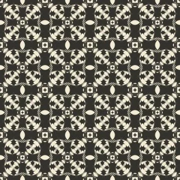 Geometric ornament seamless pattern.  Textile design template seamless Stock Illustration