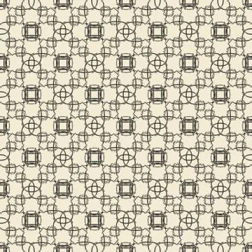 Geometric ornament seamless pattern.  Textile design template seamless Stock Illustration