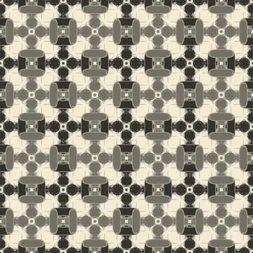 Geometric ornament seamless pattern.  Textile design template seamless Stock Illustration