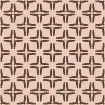 Geometric ornament seamless pattern.  Textile design template seamless backgr Stock Illustration
