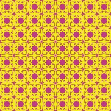 Geometric ornamental pattern forming an elegant decorative mesh Stock Illustration